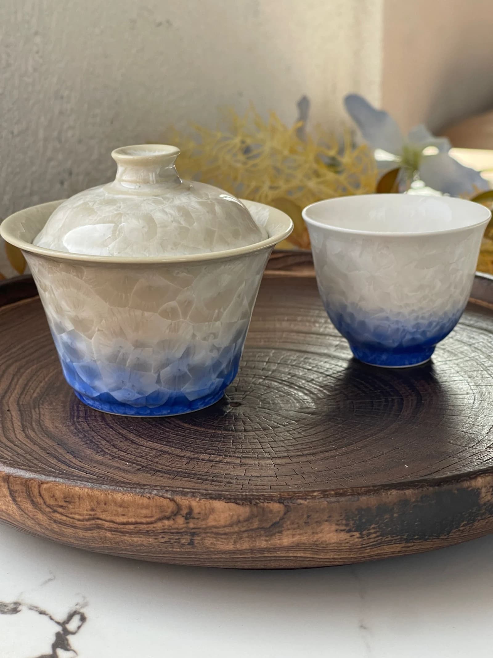 Blue Gradient Gaiwan Tea Set · view 1