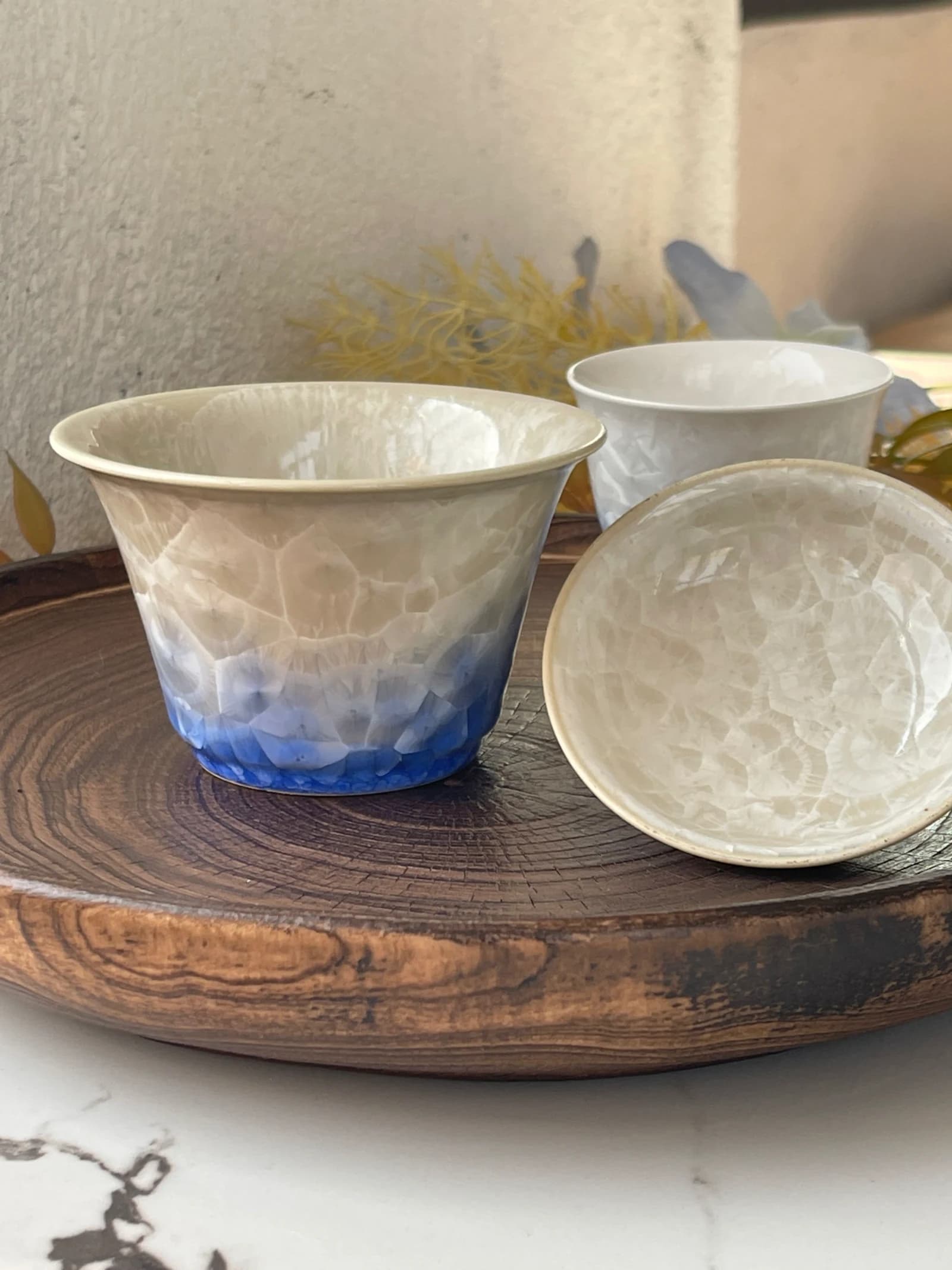 Blue Gradient Gaiwan Tea Set detail 1