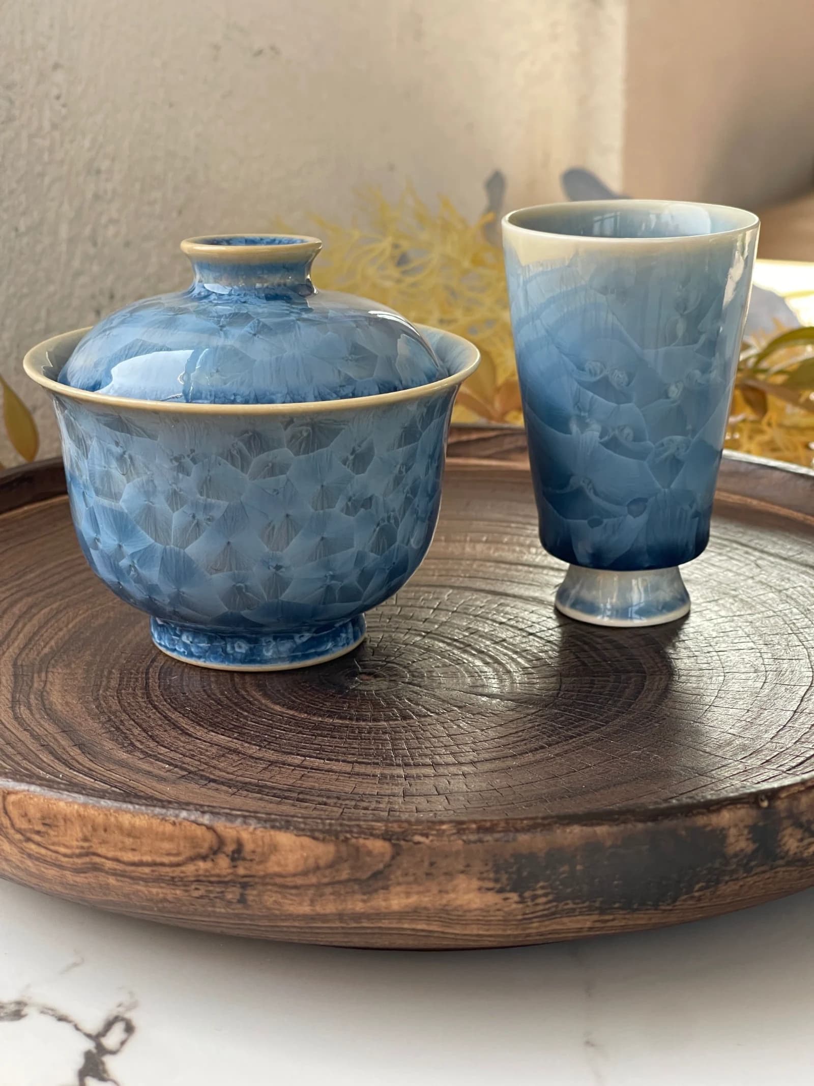 Sapphire Blue Gaiwan Tea Set · view 1